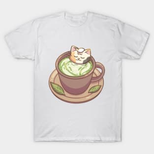 Matcha Tea Cat T-Shirt